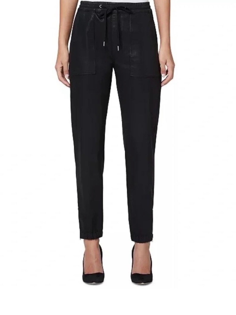 Hudson Jeans Black Drawstring Jogger Pants